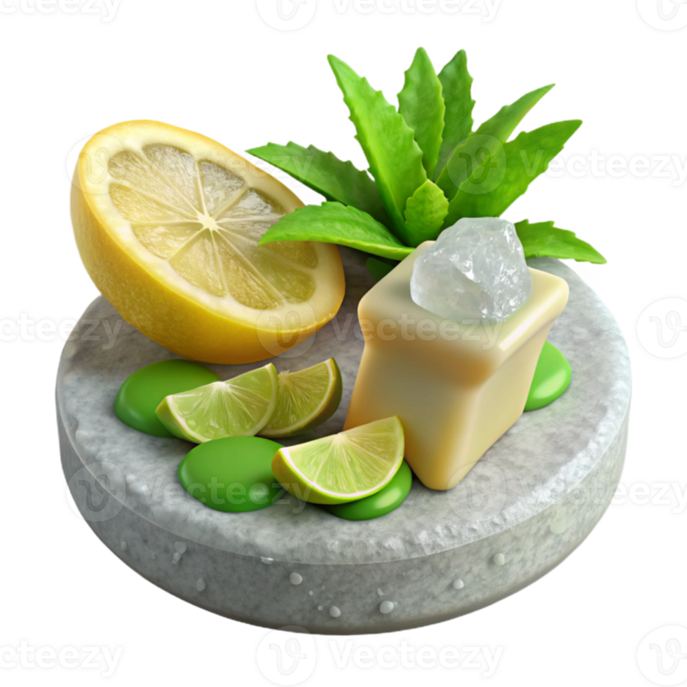Refreshing Citrus Aloe Vera Spa Treatment png