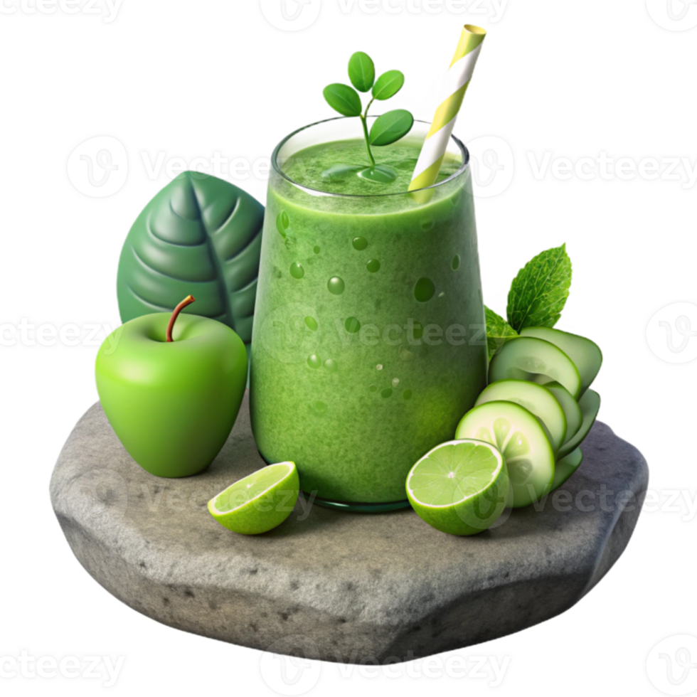 Refreshing Green Smoothie Recipe Apple, Cucumber, Lime png