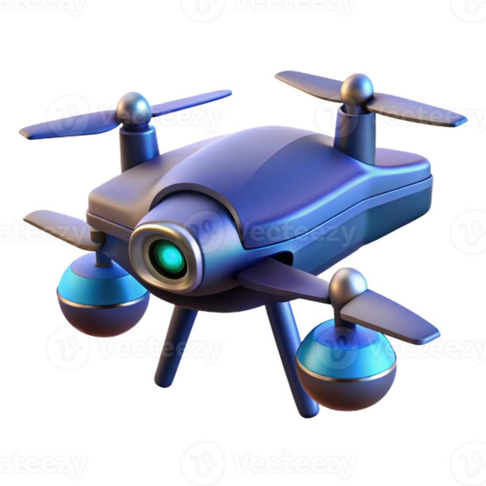 beautiful traditional Futuristic Drone 3D Render high resolution png