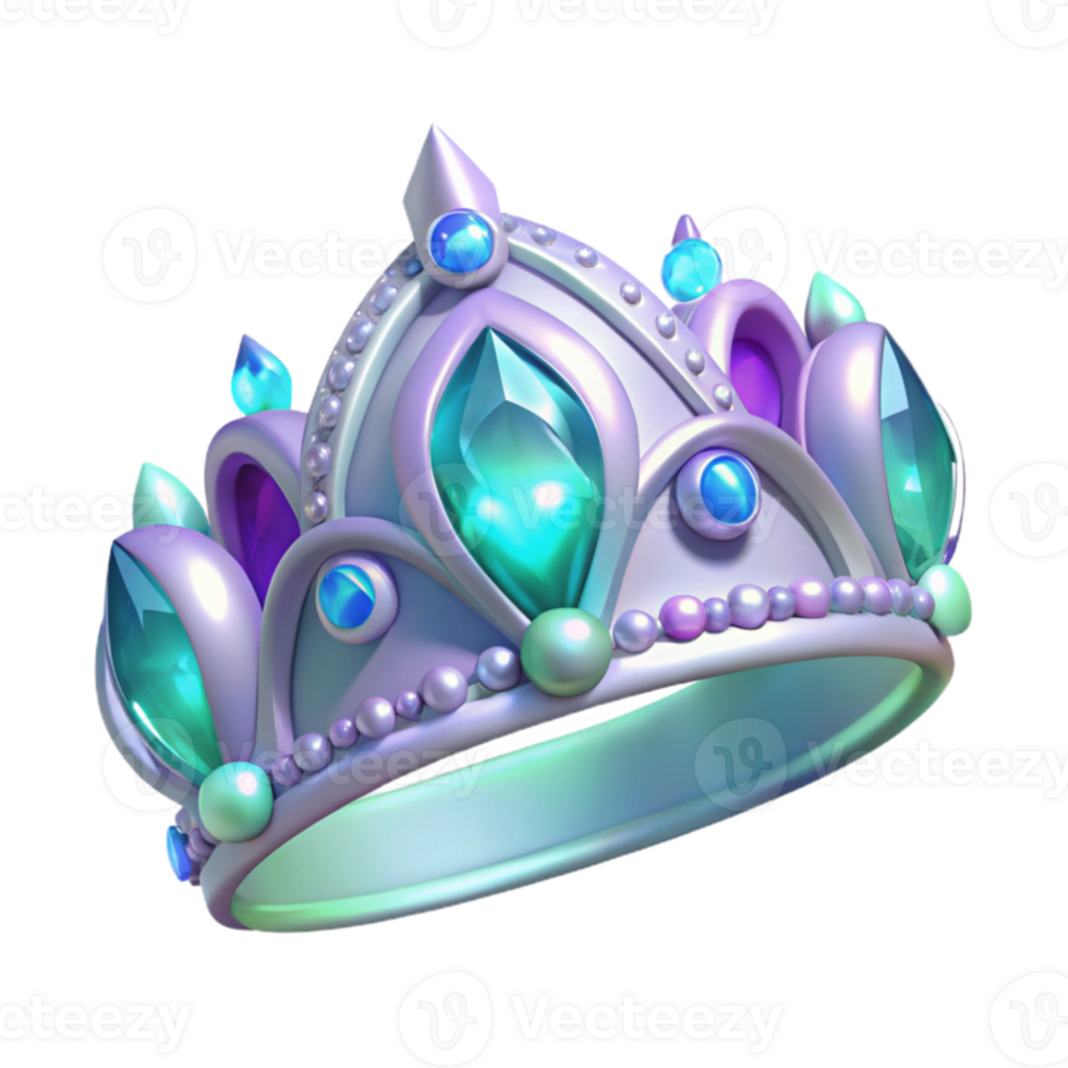 wonderful creative 3D Render of a Sparkling Jewel Crown authentic png