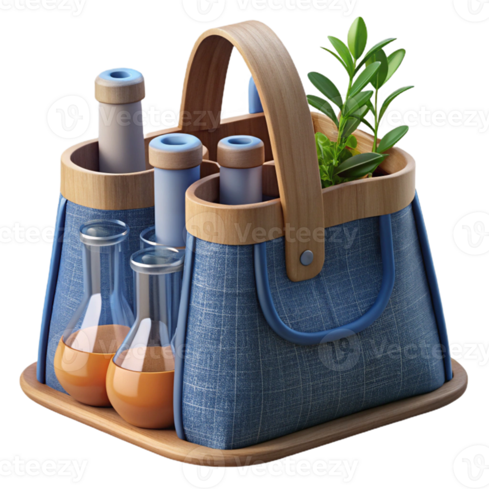 Botanical Research Kit Erlenmeyer Flasks Test Tubes png