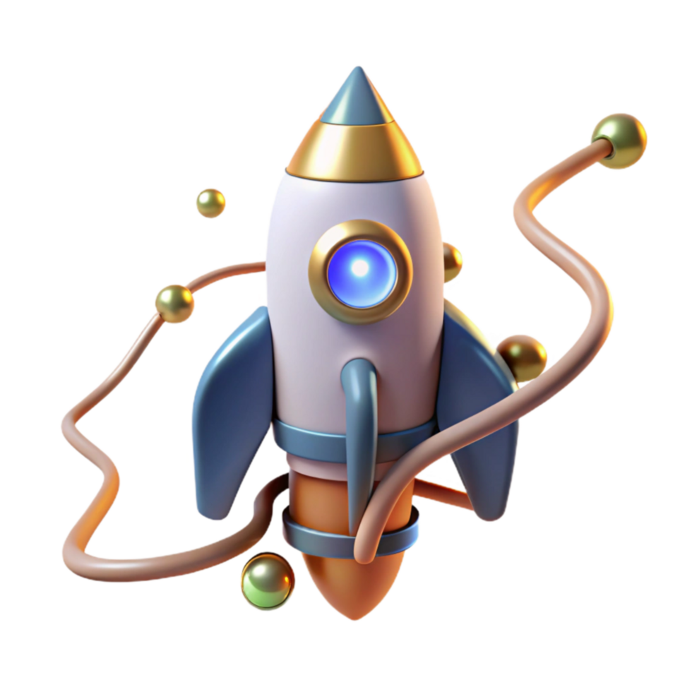 Launching Innovation A 3D Rocket Design png