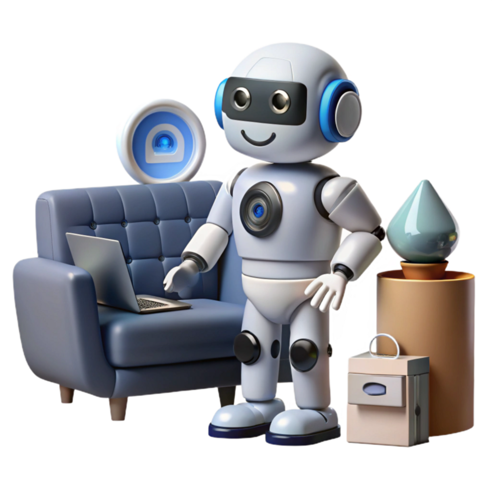 Robot Home Assistant AI Automation for Smart Living png