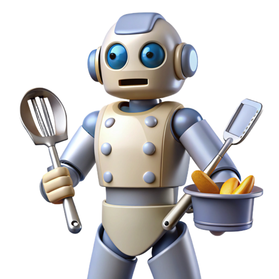 Robot Chef Cooking with AI png