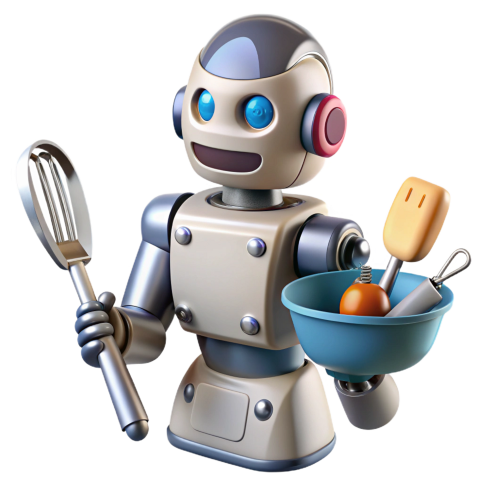 Robot Chef Kitchen Automation AI Cooking png