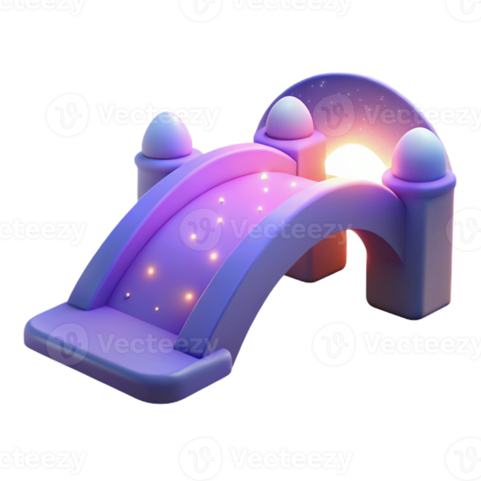 extraordinary contemporary Enchanted 3D Bridge Illustration 4K png