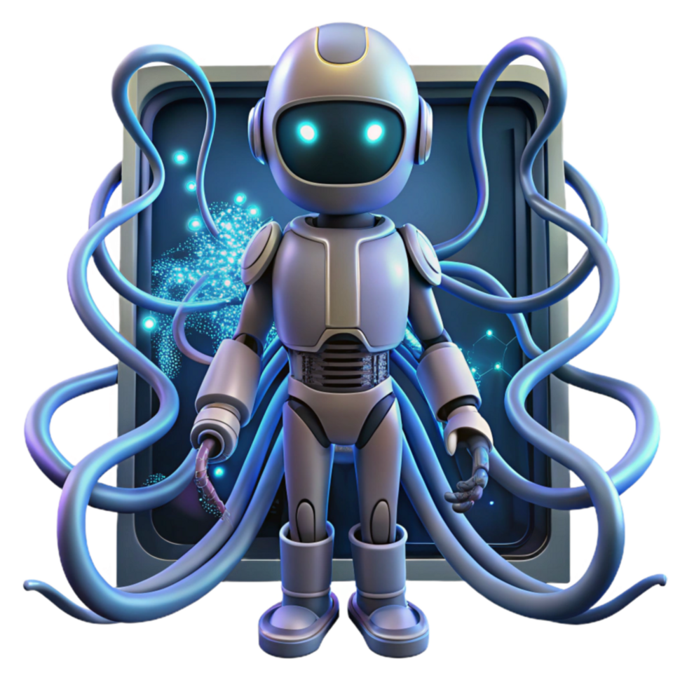 robot, nätverk, ai, teknologi, digital, förbindelse, data, framtida, innovation, cybernetik png