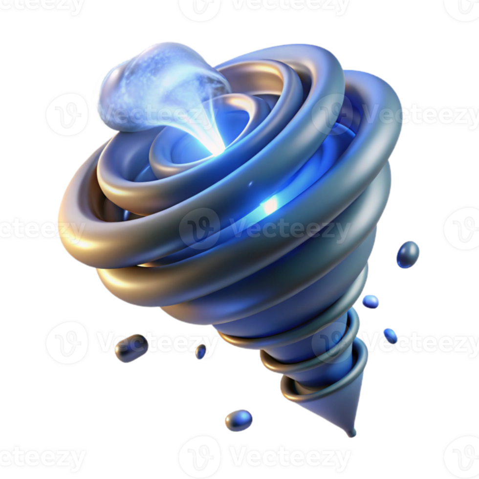wonderful creative Abstract 3D Vortex Illustration high quality png