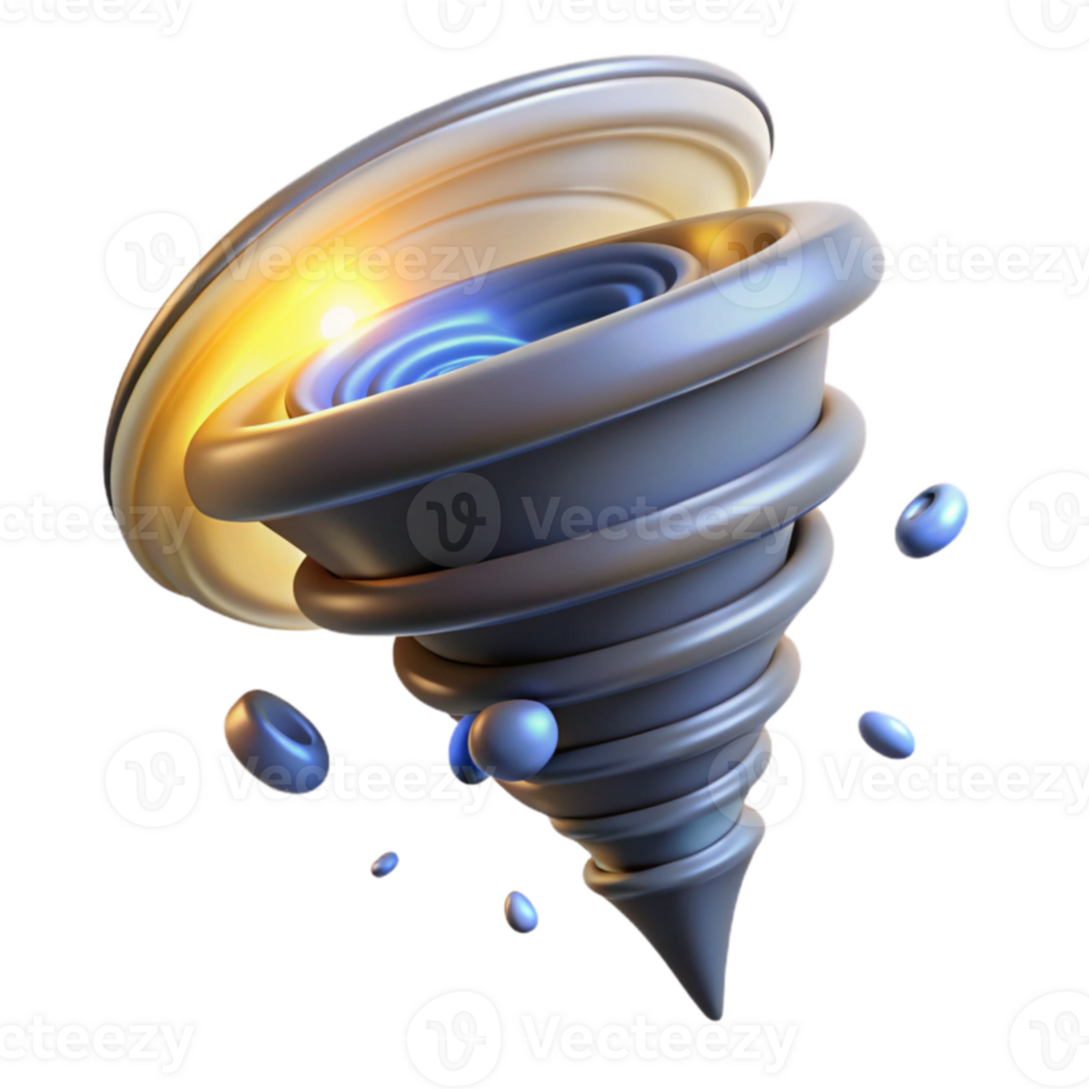 beautiful rustic Abstract 3D Vortex Illustration genuine png