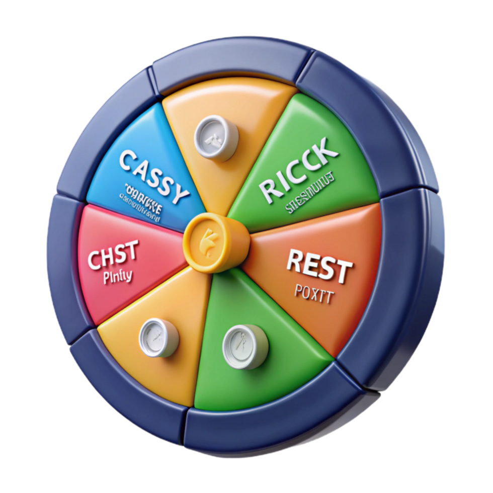 Interactive Decision Wheel Random Choice Generator for Activities, Choices, or Plans png