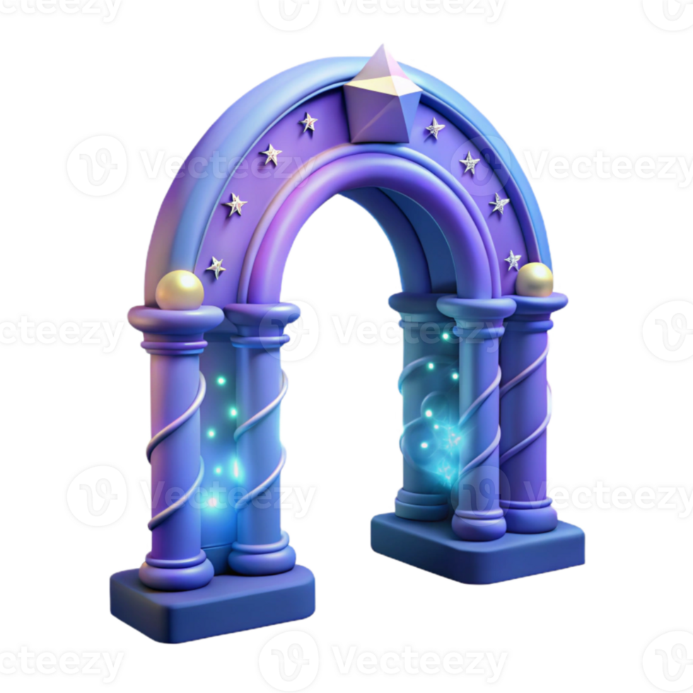 serene traditional Magical 3D Archway Render exclusive png