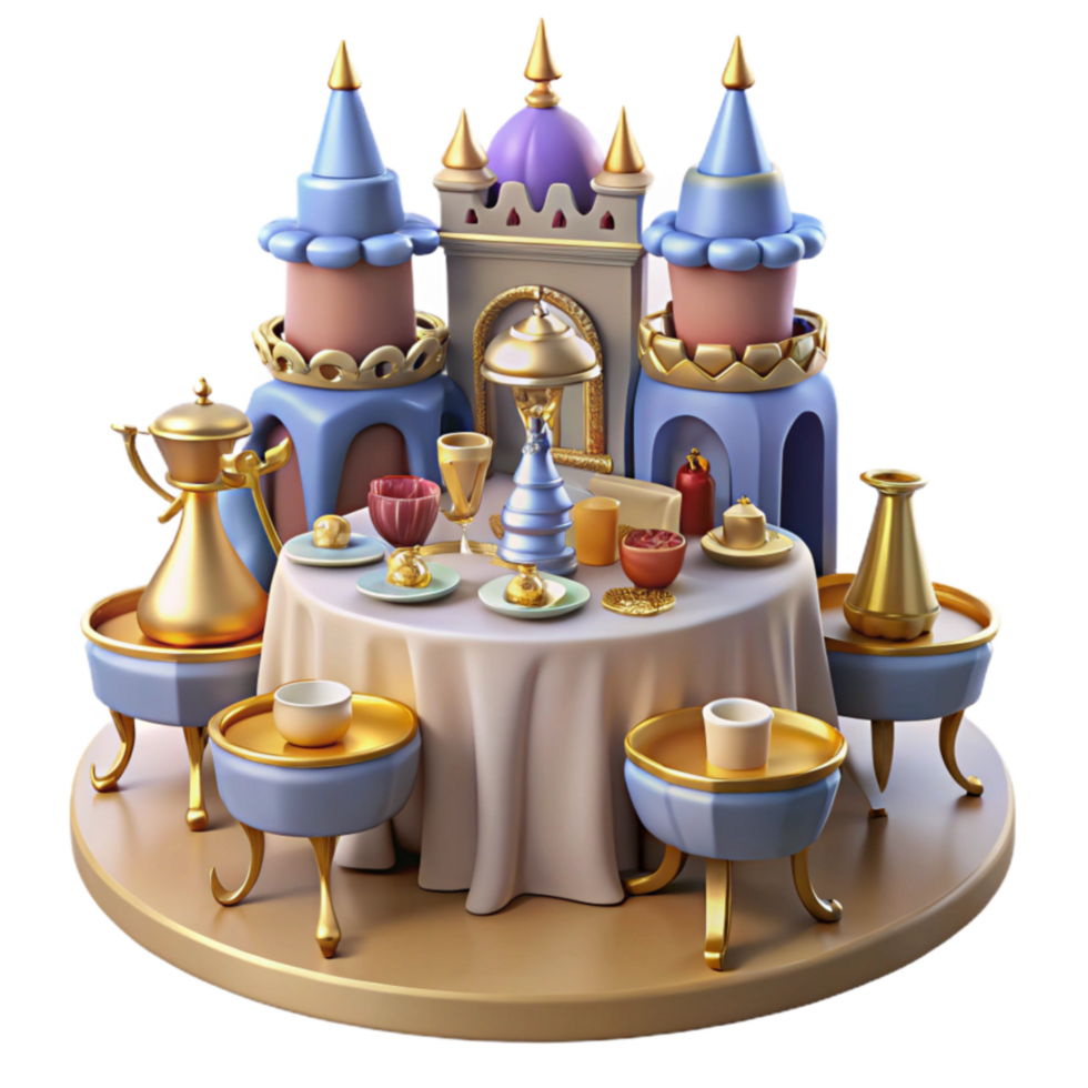 Fairytale Feast A Royal Table Setting png