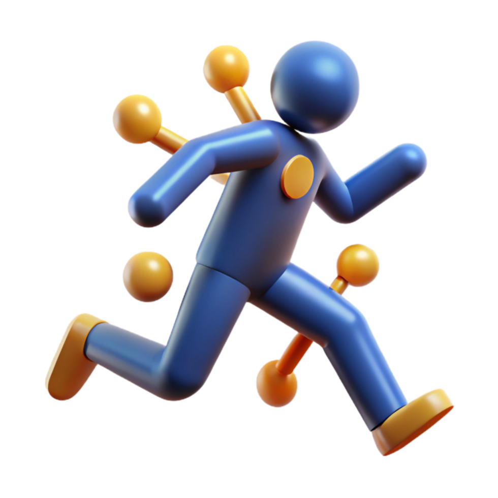 Overwhelmed Runner Stress, Burden, and Resilience png