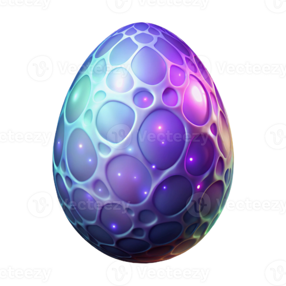 wonderful rustic Glowing Organic Egg 3D Render premium png