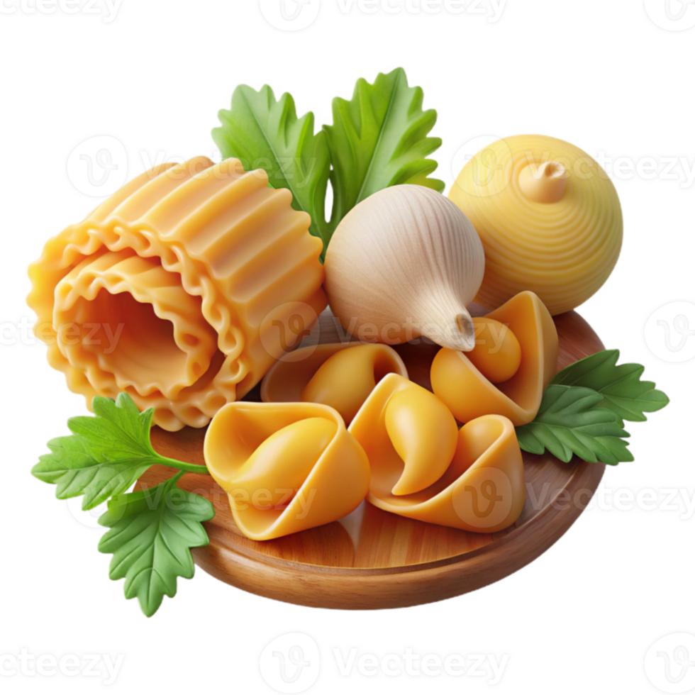 Pasta Variety Tortellini, Garganelli, Onion png