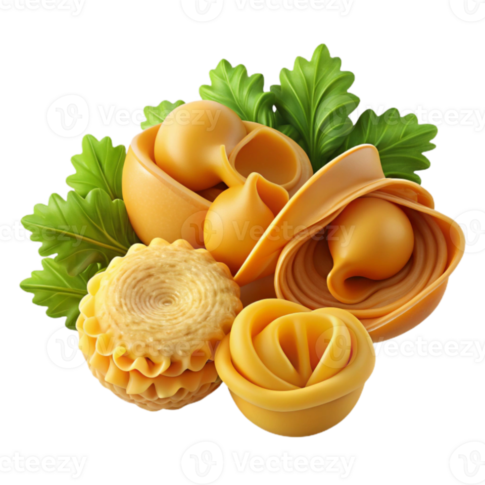 Assorted Pasta Shapes A Culinary Delight png