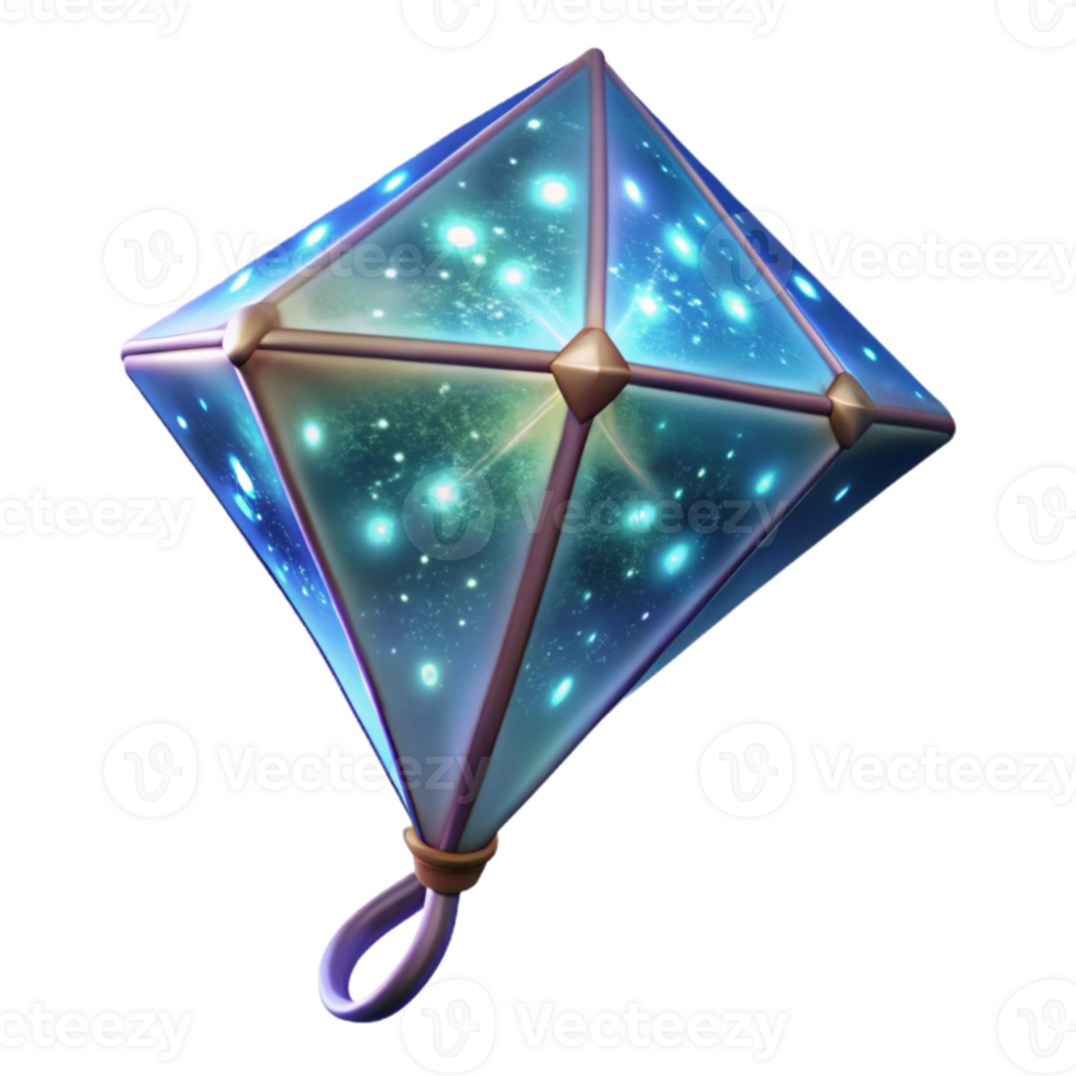 wonderful traditional Glowing Celestial Gem 3D Illustration professional png