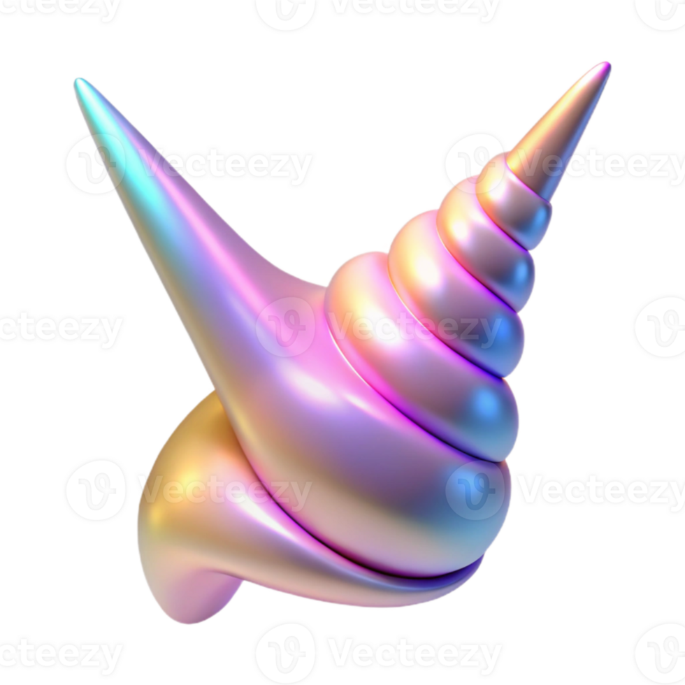 serene rustic Iridescent Shell 3D Render professional png