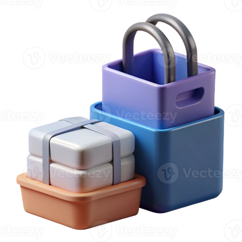 Secure Package Delivery Boxes, Containers, and Cargo Transport png