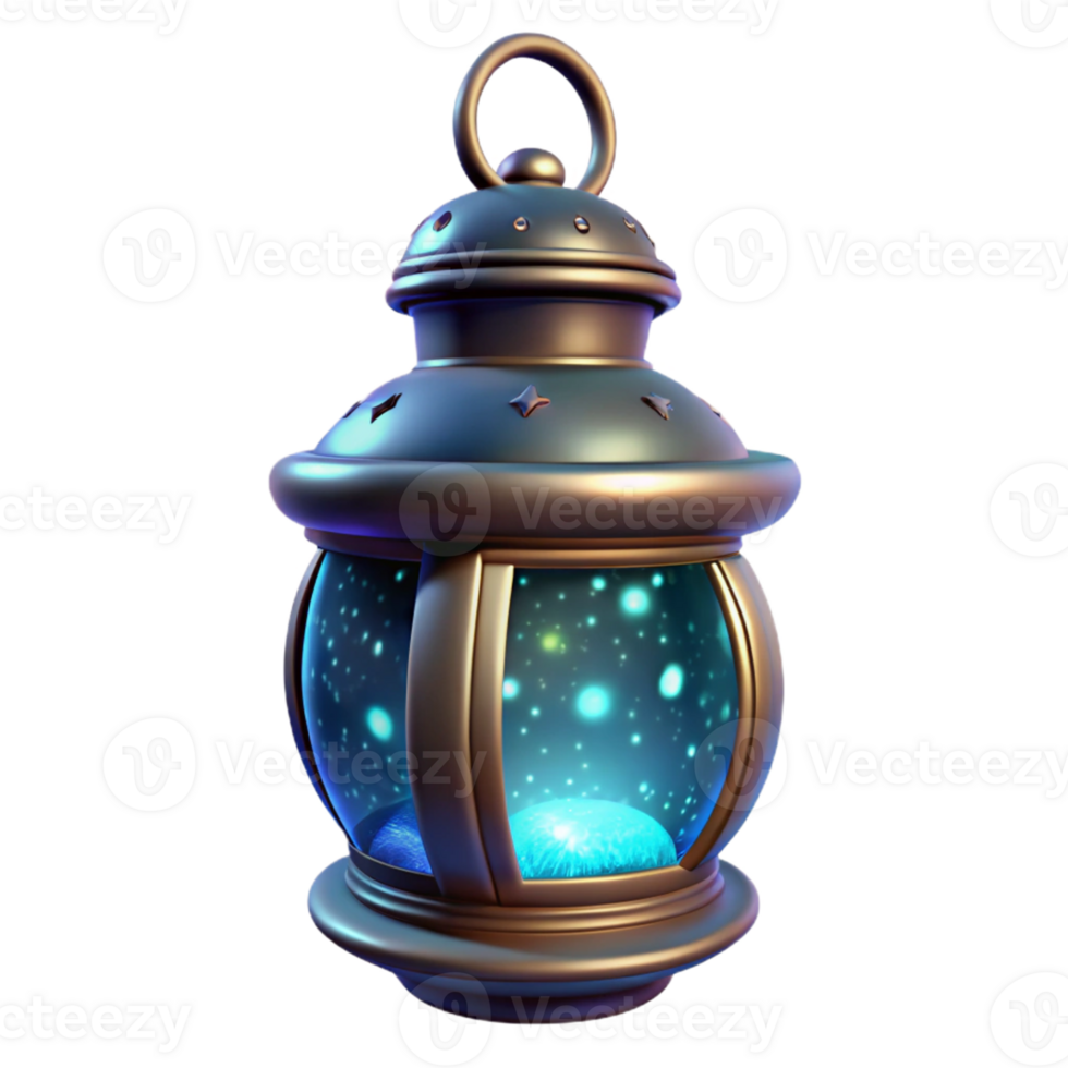 dramatic minimalist Enchanted 3D Lantern Illustration high quality png