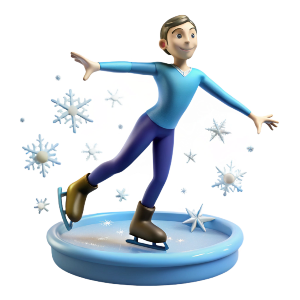 Winter Sports Ice Skating Fun png