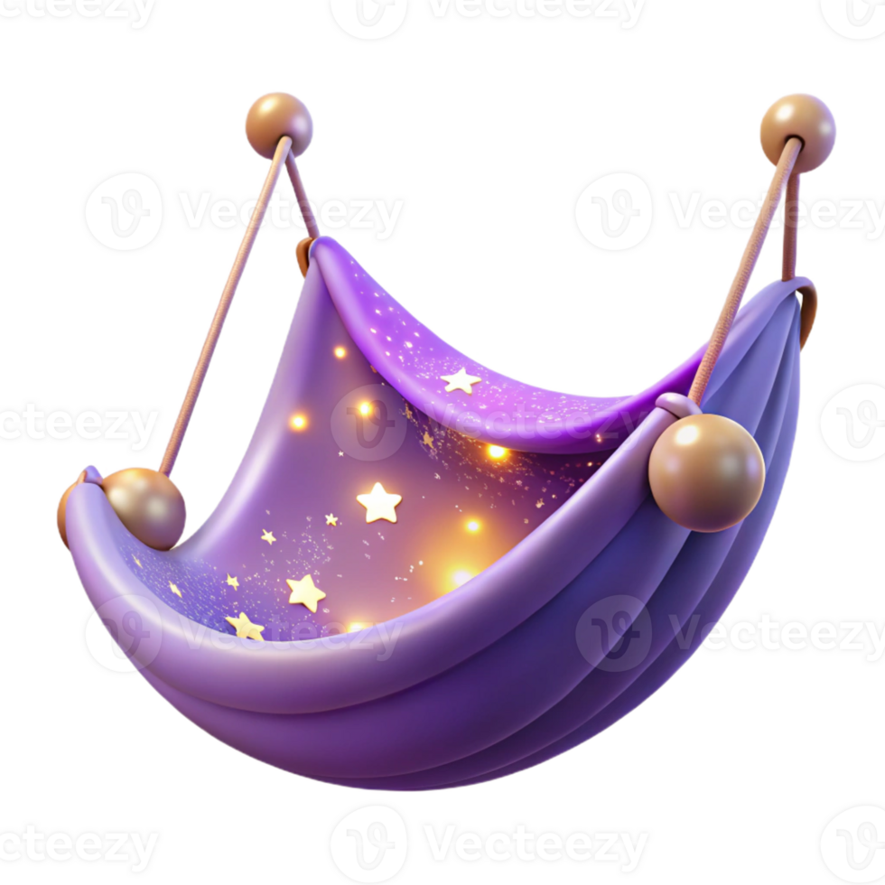 dramatic artistic 3D Render Starry Night Cradle high resolution png