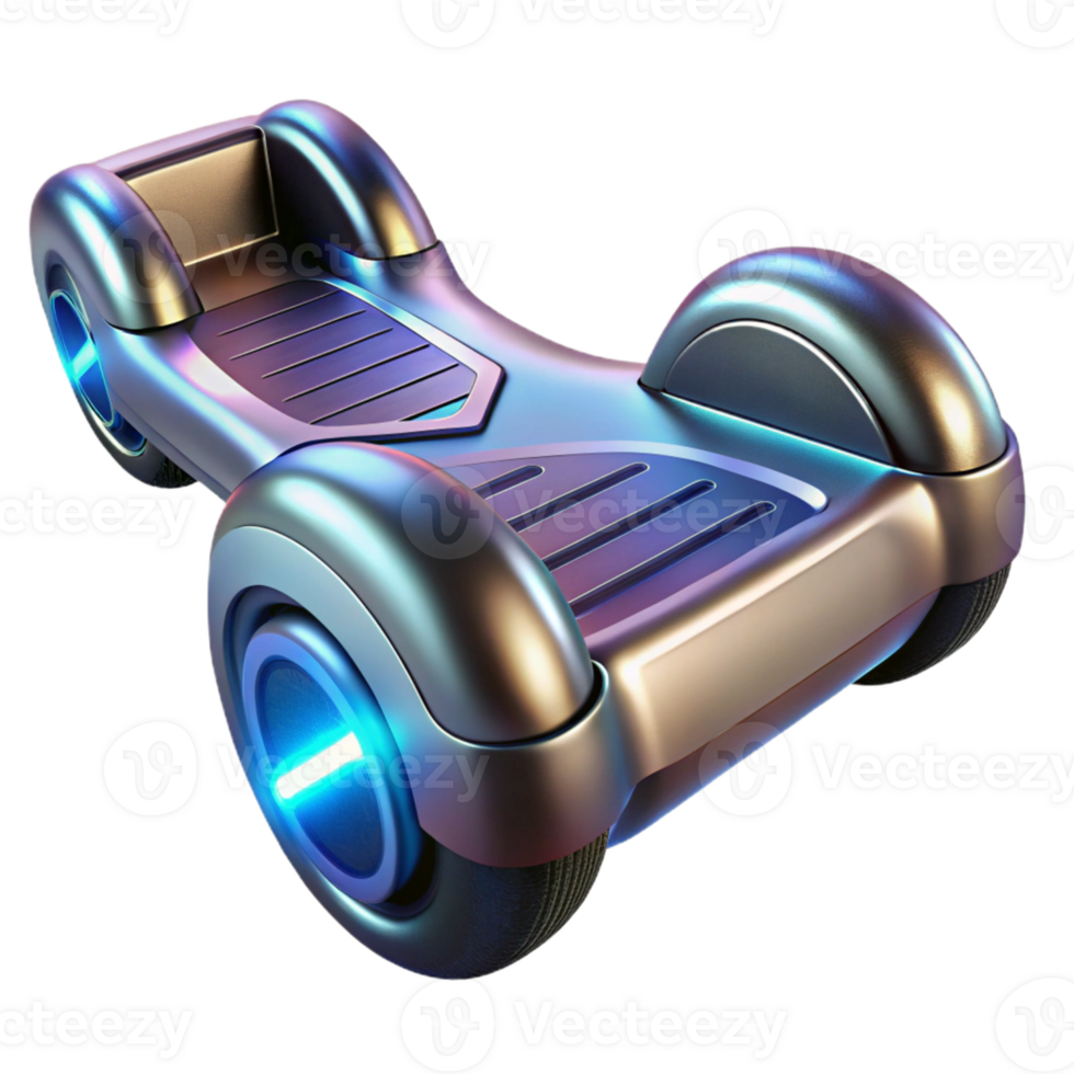 serene minimalist Futuristic Hoverboard 3D Render exclusive png