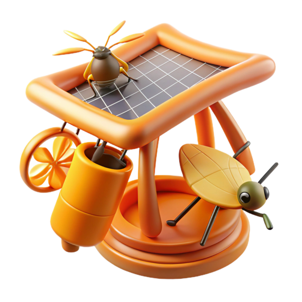 Solar-Powered Insect Toy Fun, Educational, and Sustainable png