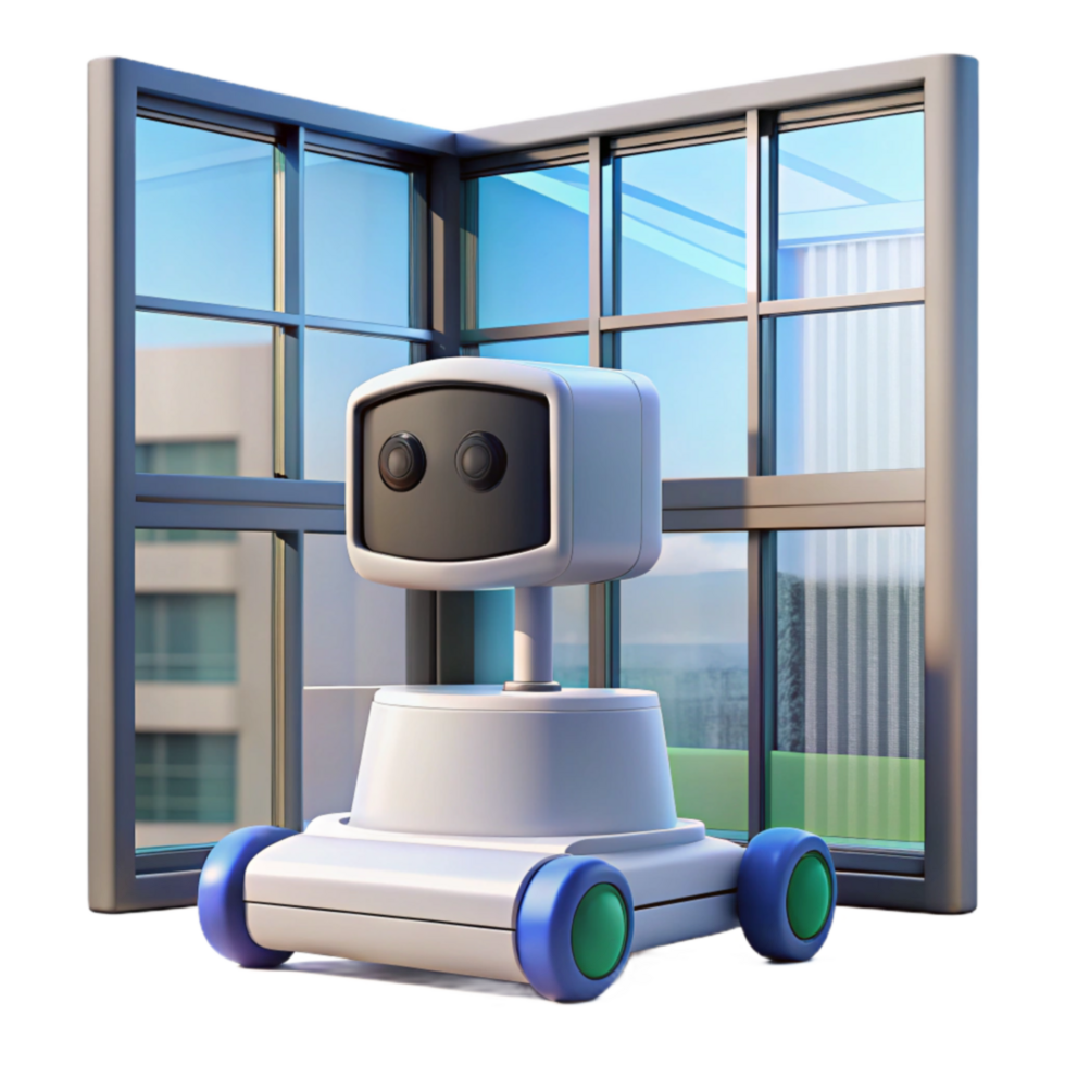 Smart Home Security Robot Automated Window Monitoring png