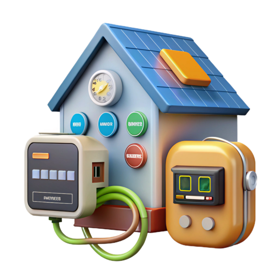 Smart Home Energy Monitoring System Power Usage, Sensors, and BIM Integration png
