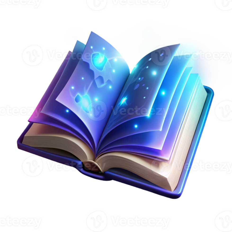 impressive classic Glowing Book Illustration genuine png