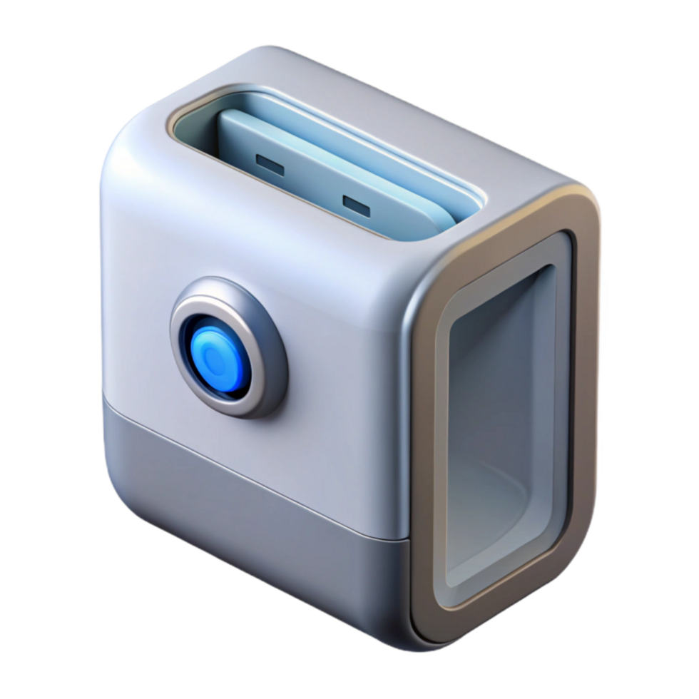 Futuristic Device with Slot and Button png
