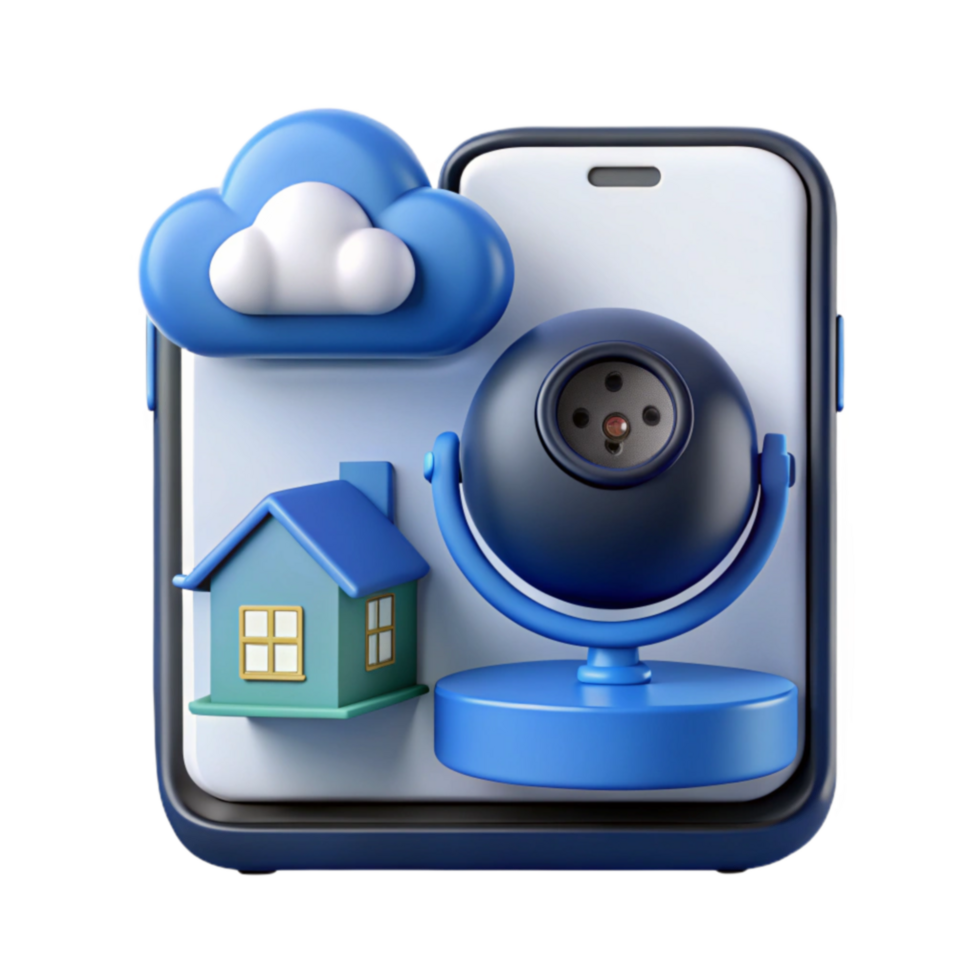 Smart Home Security Cloud-Based Webcam Monitoring png