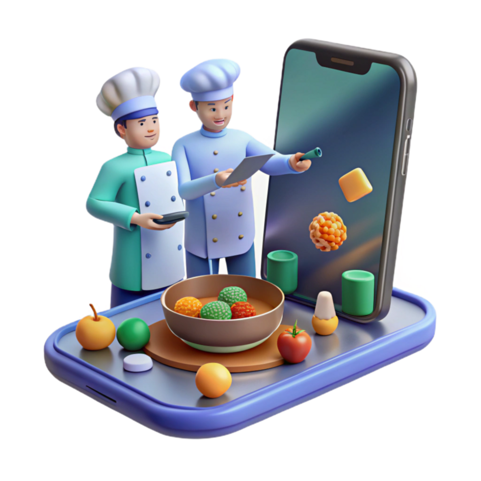 Interactive Cooking App Chefs Digital Recipes png