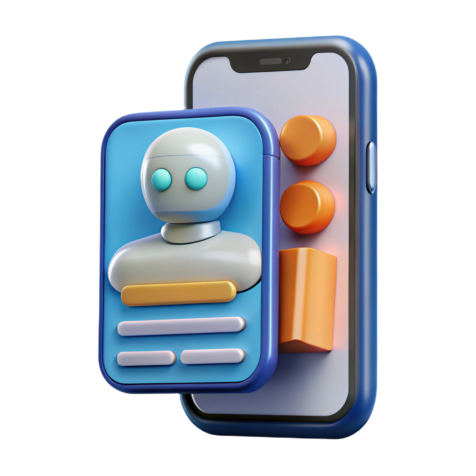 AI Chatbot Mobile App Interface Design png