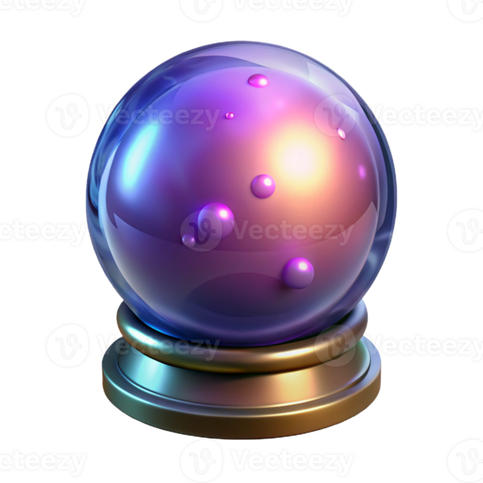 magnificent artistic 3D Render of a Crystal Ball original png