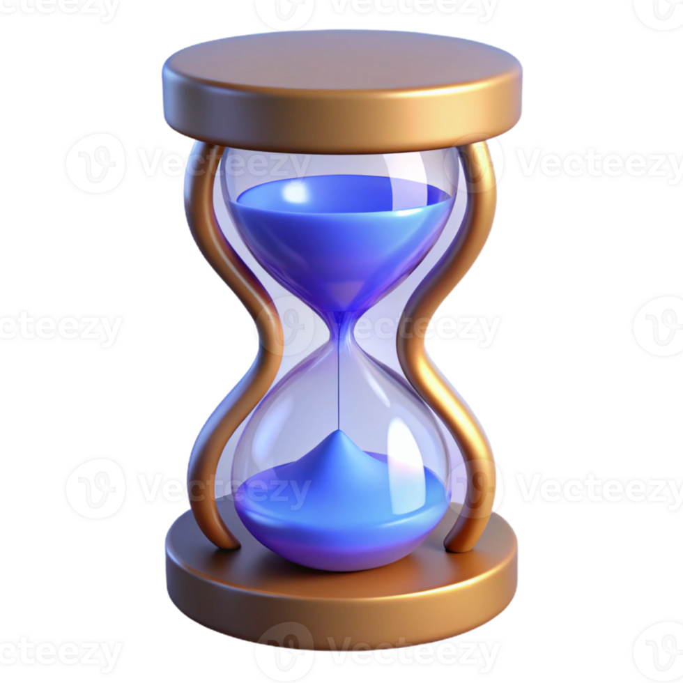 impressive artistic 3D Render of Hourglass, Time Concept genuine png