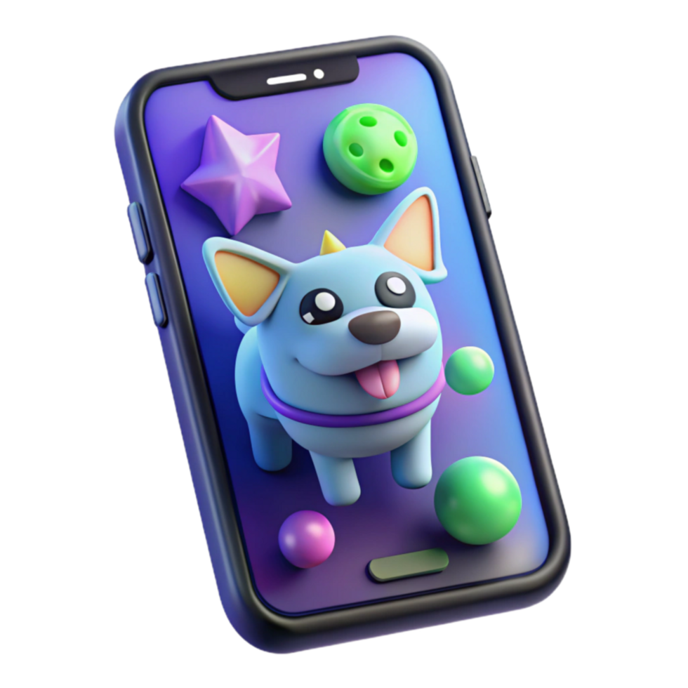 Cute Puppy 3D Mobile Game App png