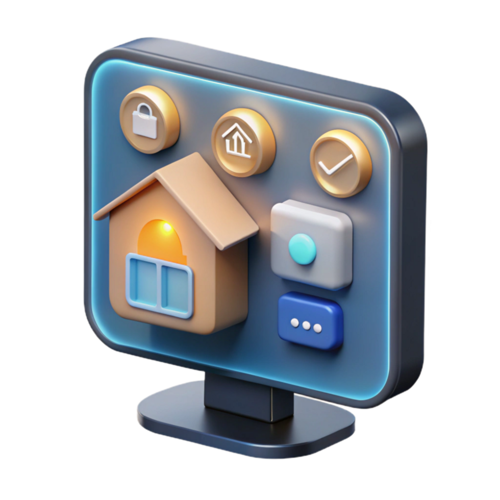 Smart Home Control Interface Design for Home Automation png