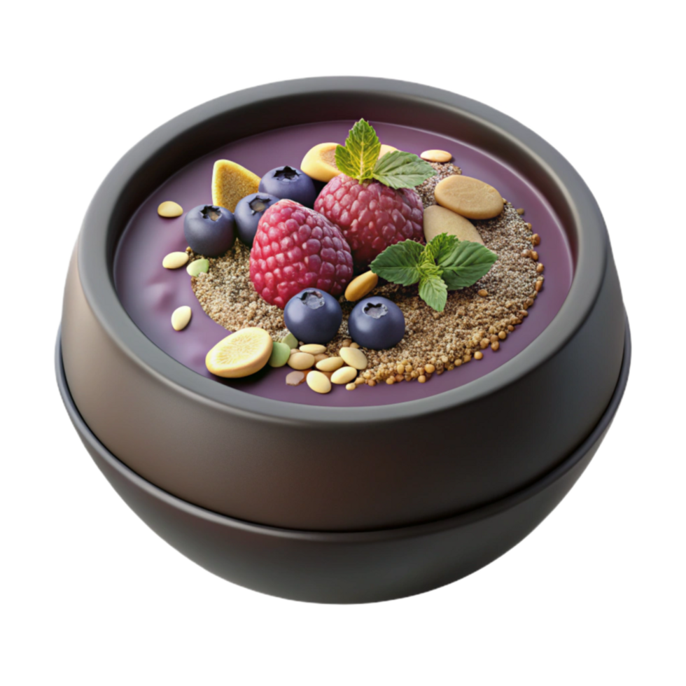 Delicious Berry Smoothie Bowl Recipe png