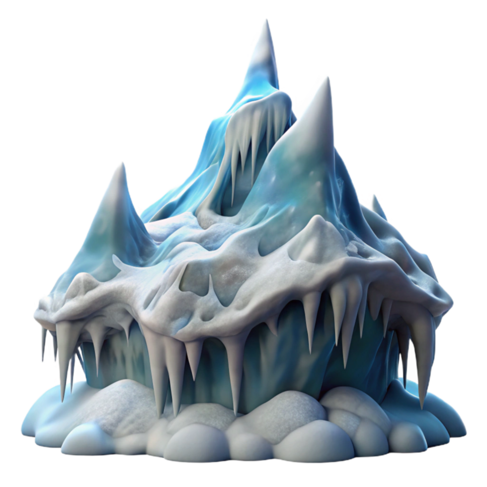 Icy Peaks Winter Wonderland 3D Model png