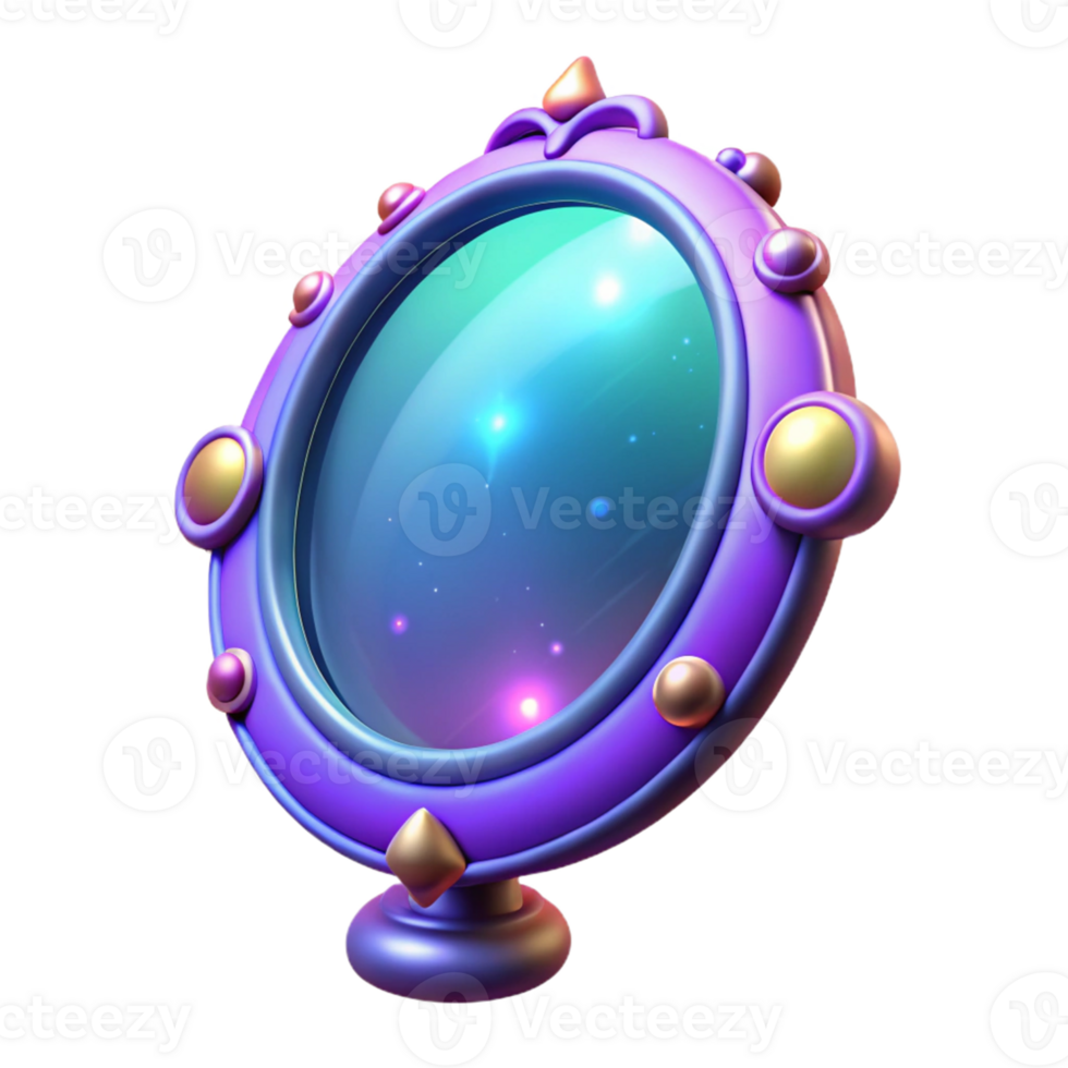 magnificent artistic Magical 3D Mirror Illustration professional png