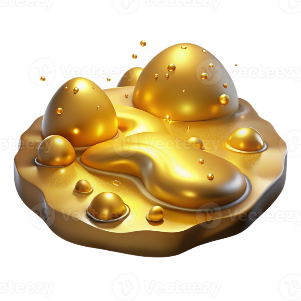 elegant contemporary Golden 3D Abstract Background high quality png