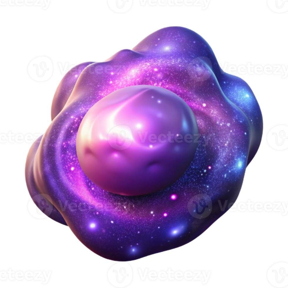 serene artistic Cosmic Nebula 3D Render 4K png