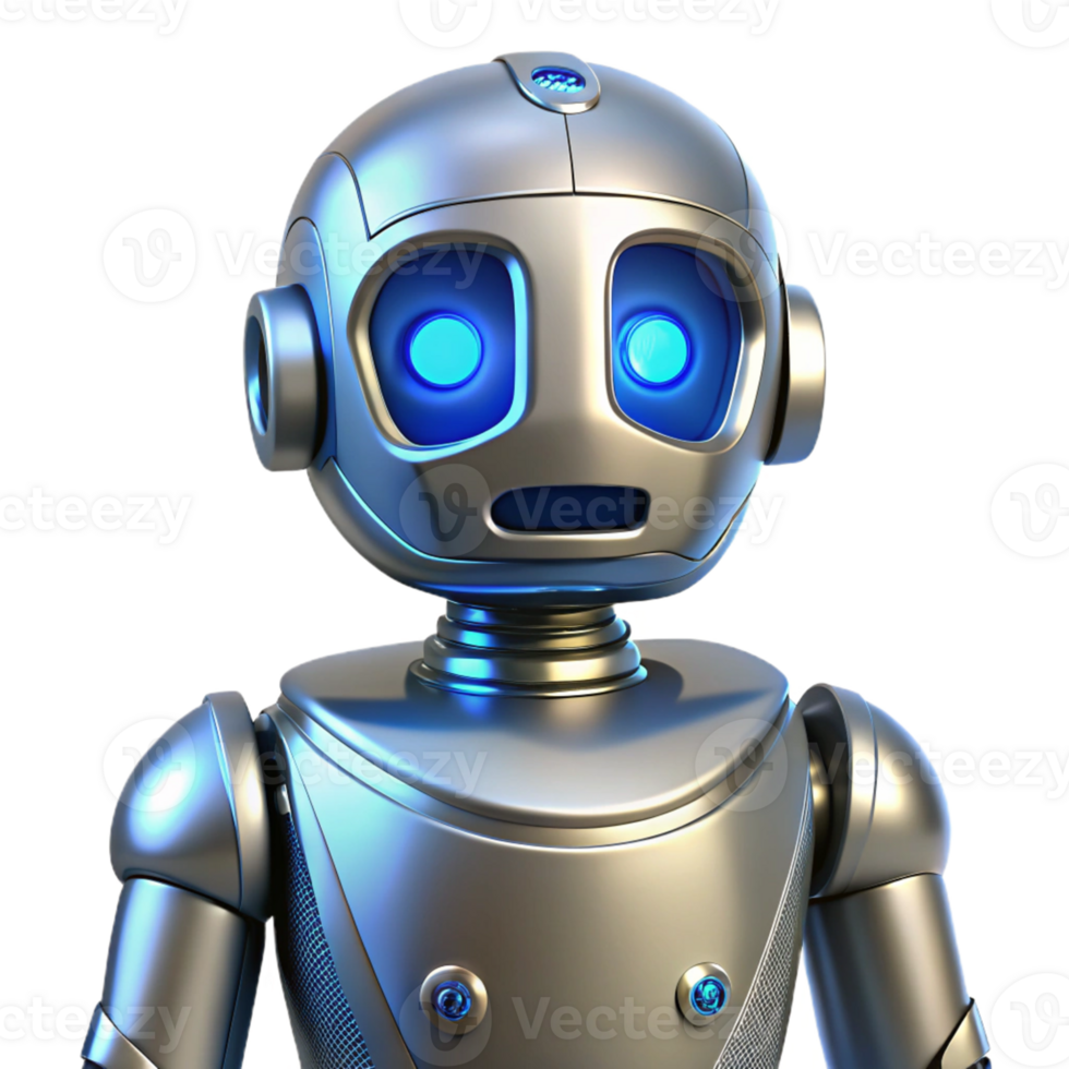 impressive traditional 3D Robot Illustration Futuristic AI Technology high resolution png