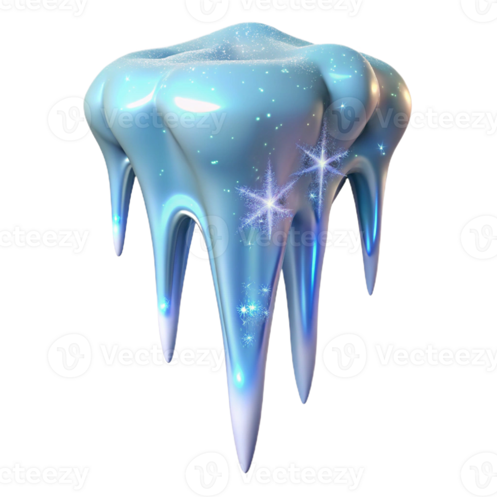 wonderful classic Icy 3D Render of Sparkling Icicles exclusive png