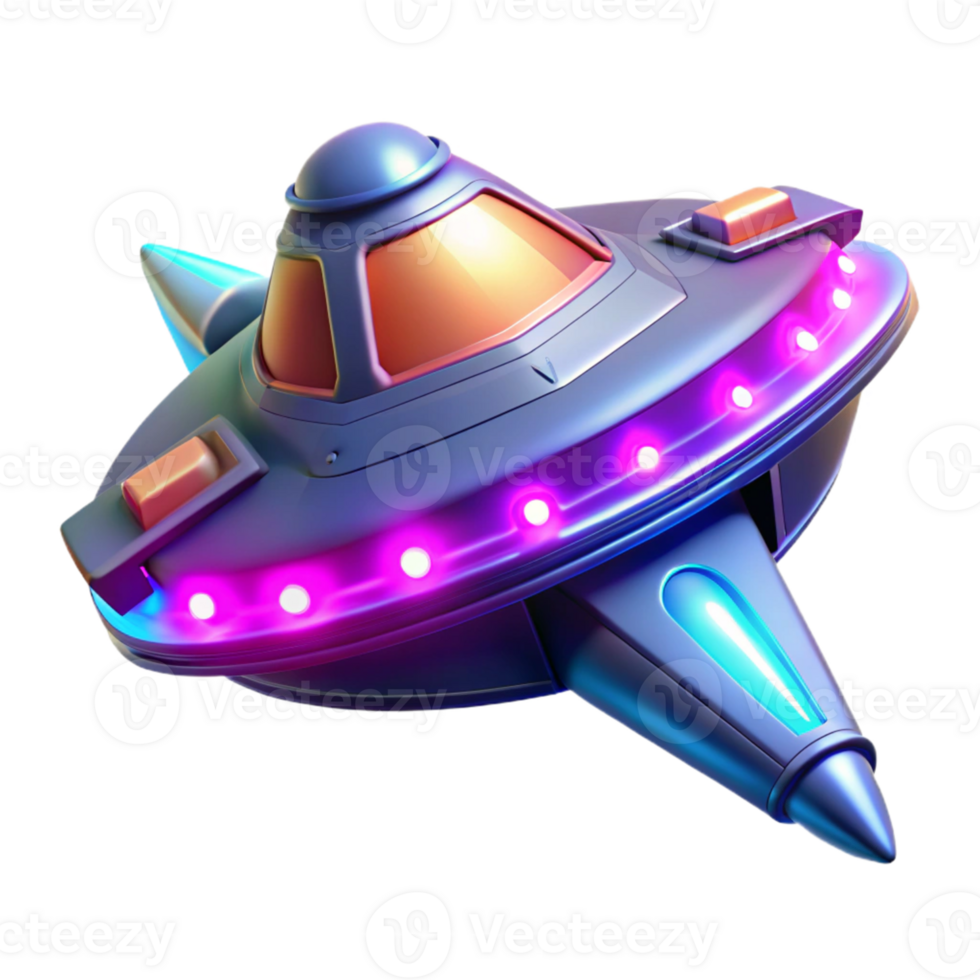 wonderful rustic Futuristic Spaceship 3D Render genuine png