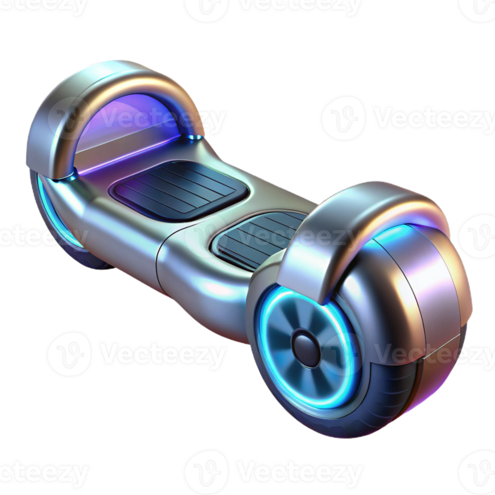 stunning traditional Futuristic Hoverboard 3D Render high resolution png