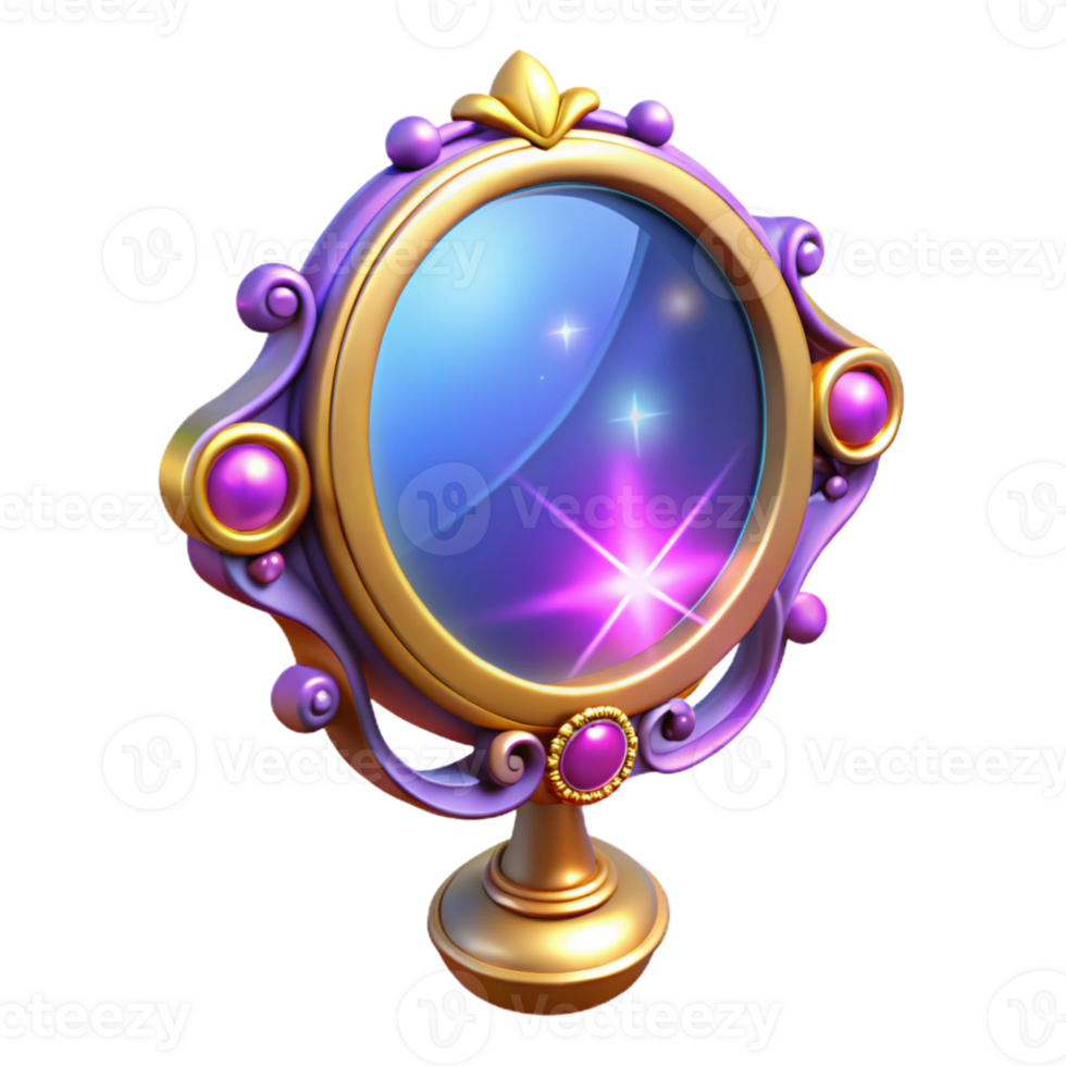 extraordinary minimalist Enchanted 3D Mirror Illustration high resolution png