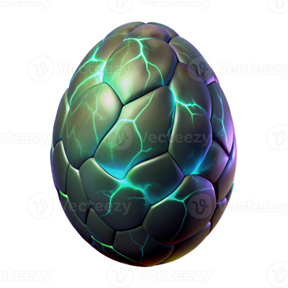 wonderful classic Glowing 3D Egg with Cracked Surface high resolution png